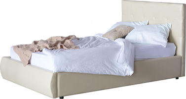 Мягкая кровать Selesta 1200 беж с подъемным механизмом