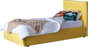 Мягкая кровать Selesta 900 желтая с подъемным механизмом