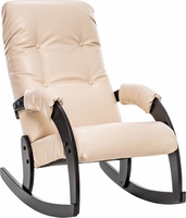 Кресло-качалка Модель 67 Венге, к/з Polaris Beige