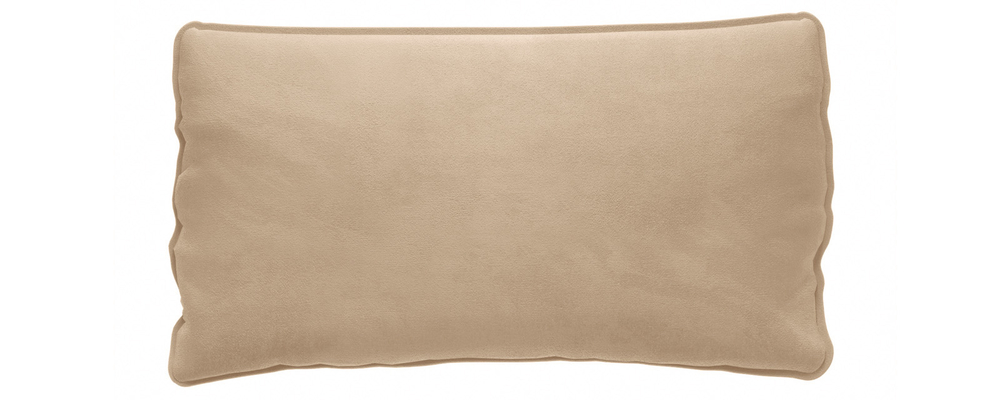 Декоративная подушка Портленд Приспинная 107х56 см Soft песочный (Вел-флок)