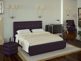 Кровать с подъемным механизмом Паллада 160х200, фиолетовый без с