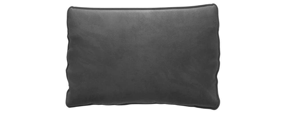 Декоративная подушка Портленд Приспинная 87х56 см Premier серый (Микровелюр)