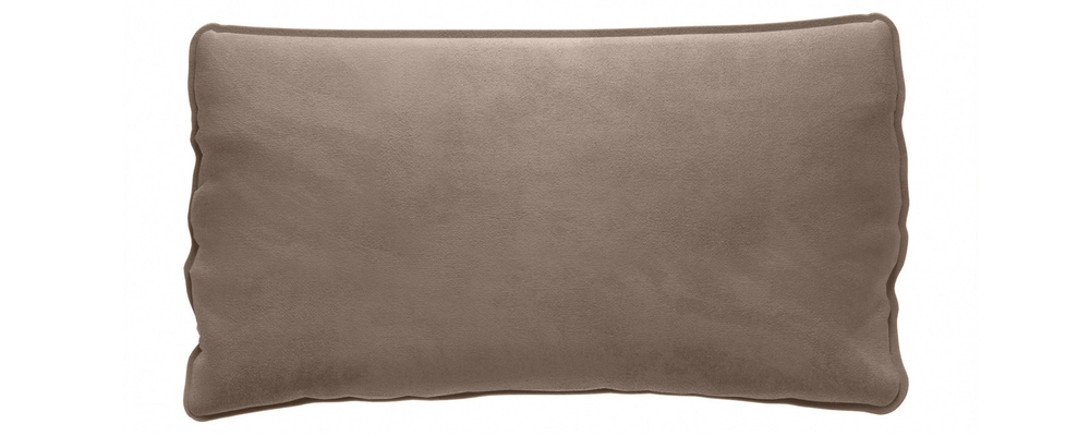 Декоративная подушка Портленд Приспинная 107х56 см Premier тёмно-бежевый (Микровелюр)