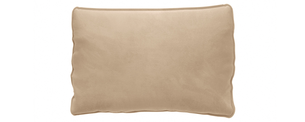 Декоративная подушка Портленд Приспинная 87х56 см Soft песочный (Вел-флок)