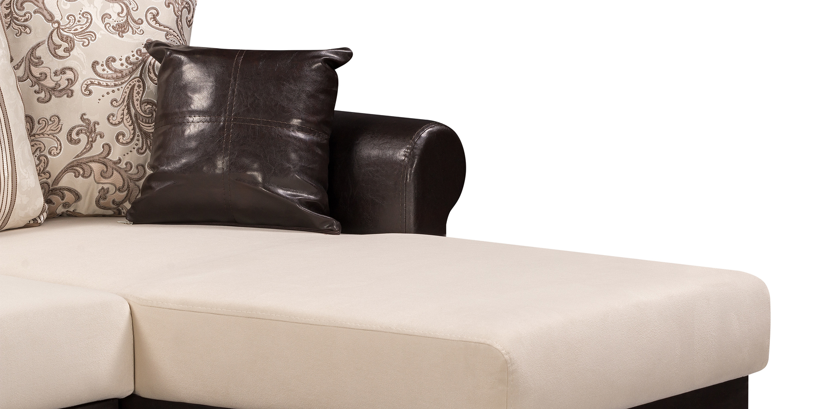 Угловой диван в ткани Карамелло