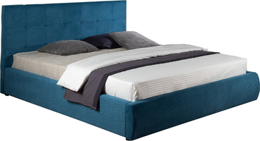 Мягкая кровать &quot;Selesta&quot; 1800 синяя с подъемным механи