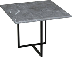 Скарлетт стол кофейный квадратный Черный мрамор/черный