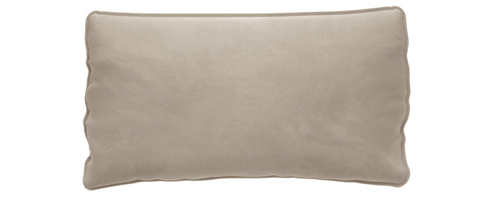 Декоративная подушка Портленд Приспинная 107х56 см Soft светло-бежевый (Вел-флок)