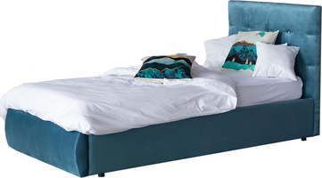 Мягкая кровать Selesta 900 синяя с подъемным механизмом