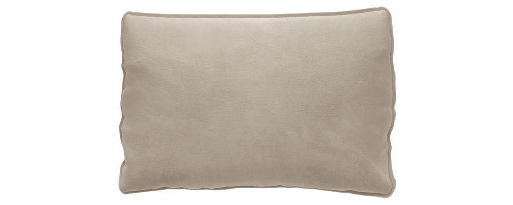 Декоративная подушка Портленд Приспинная 87х56 см Soft светло-бежевый (Вел-флок)