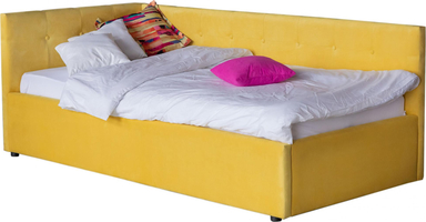 Односпальная кровать-тахта Colibri 800 желтая с подъемным механи