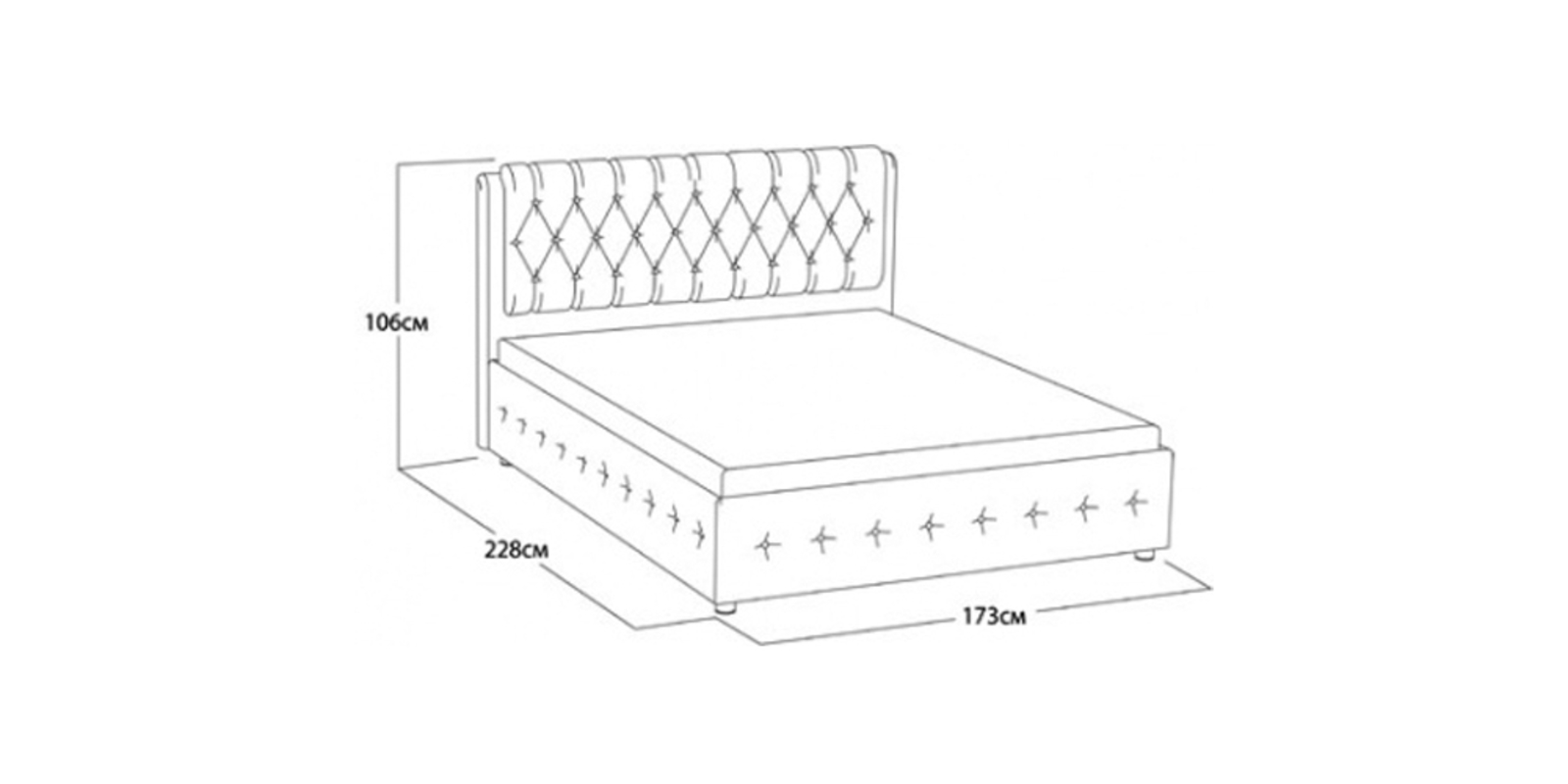 эскизы кроватей двуспальных кроватей с размерами
